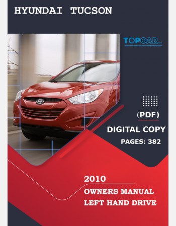 hyundai tucson 2010 owners manual